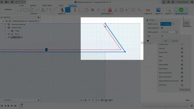 Sliding Dovetail Lid for 3D Printed Box | Fusion 360 Tutorial смотреть онлайн