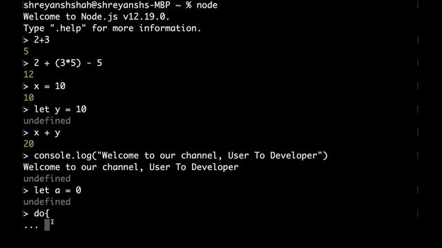 Using REPL Terminal in node js || Node js tutorial смотреть онлайн