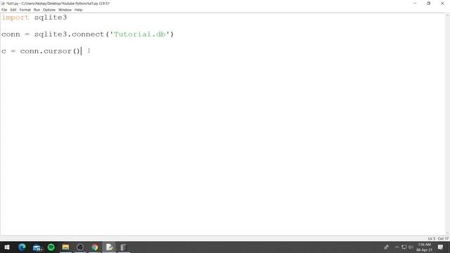 Python & SQLite: Create DB & Tables. смотреть онлайн