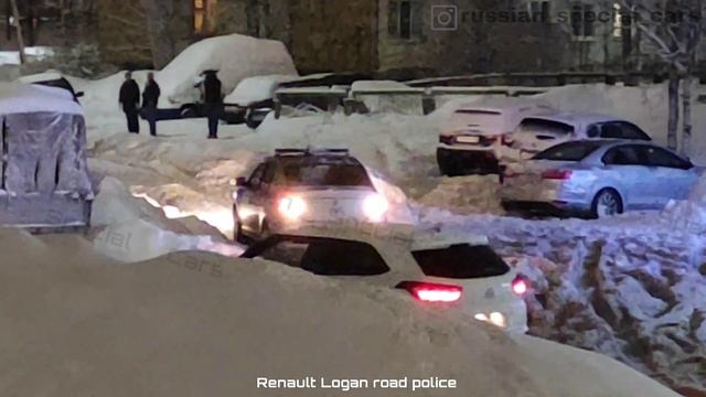 RUSSIAN POLICE | Renault Logan Police. Registration of a drunk driver + arrest of the violator's ca смотреть онлайн