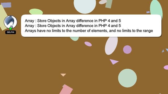 Array : Store Objects in Array difference in PHP 4 and 5 смотреть онлайн