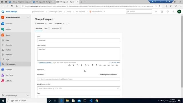Azure DevOps - Pull Request "VS Code" смотреть онлайн
