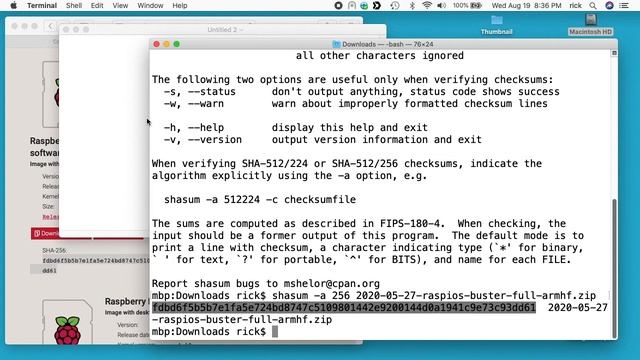 Verifying a SHA Checksum on a Mac смотреть онлайн