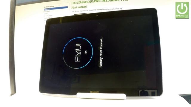 Factory Reset in HUAWEI MEDIAPAD T3 - Hard Reset / Restore EMUI смотреть онлайн