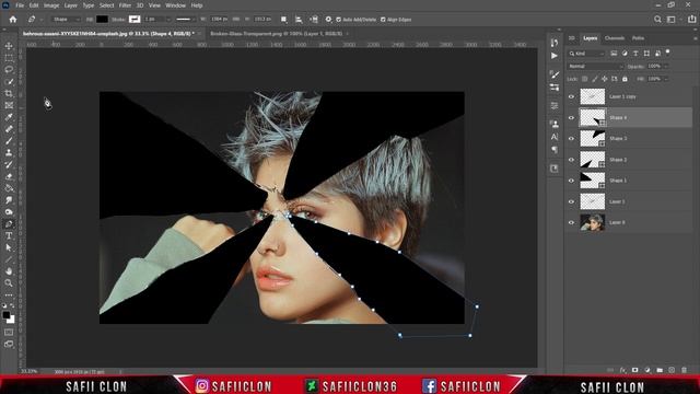 [ Photoshop Tutorial ] Broken Glass photo Effect in Photoshop CC смотреть онлайн