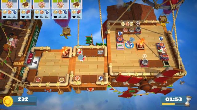 Overcooked 2 Funny Moments gameplay- I'm the worst thrower! Kevin's levels are trash! смотреть онлайн