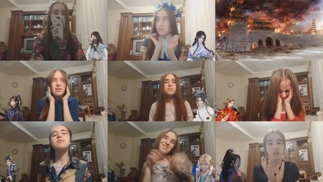 Хаски и его белый кот Шицзунь Не упоминай Цзюня (Бруно) We Don't Talk About Bruno (Cover) смотреть онлайн
