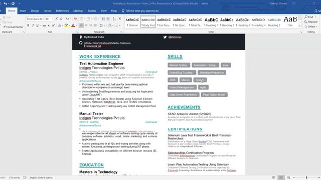 How To Write an Automation Tester Resume (With Example)|Automation Tester Resume Sample & Tips смотреть онлайн