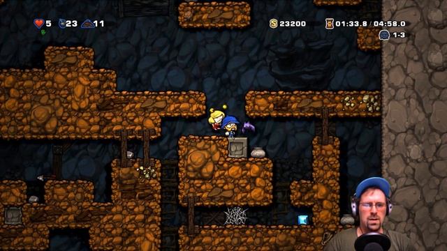 Spelunky Daily Challenge | PLUNGE INTO THE DARKNESS | (08-04-17) смотреть онлайн