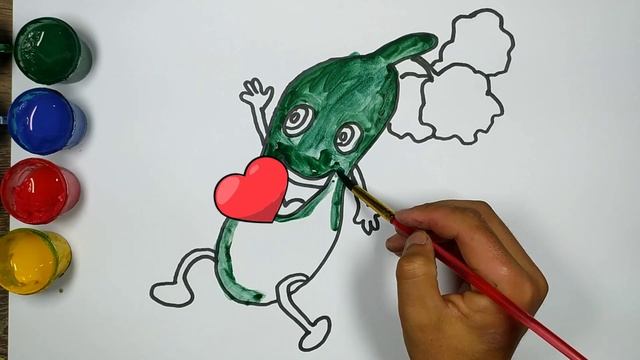 Bolalar uchun bodring rasmini chizish | Drawing cucumber for children | Рисование огурец для детей смотреть онлайн