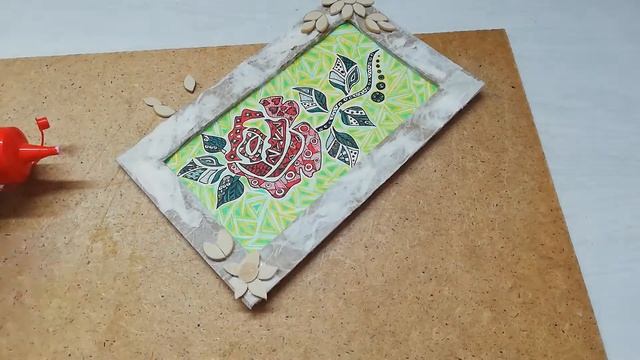Рамка из картона своими руками для рисунка. Мастер-класс. смотреть онлайн