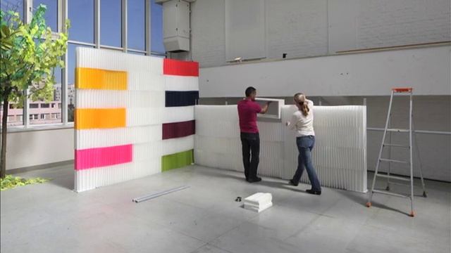 Перегородки для зонирования на выставке - Module Honeycomb смотреть онлайн