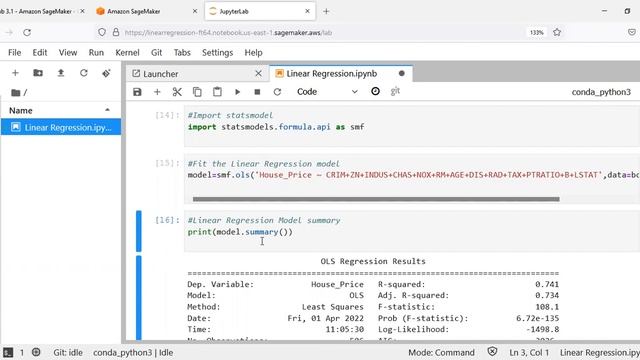 Applied AI using Amazon SageMaker for beginners | Linear Regression Model in Amazon SageMaker смотреть онлайн