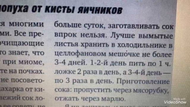 Лечение Кисты соком Лопуха! Лопух от кисты яичника, кисты почек. смотреть онлайн