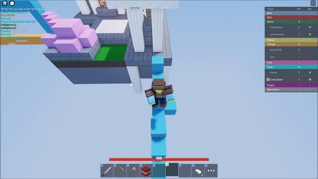 Получил СТО побед в роблокс бедварс! Roblox BedWars смотреть онлайн