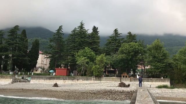 Абхазия 2017. Отдых. Цены. Отзывы. 3. Новый Афон. Набережная. Чёрное море. смотреть онлайн