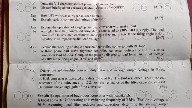 B Tech JNTUH Previous question papers || 3-1 repetead Questions in power electronics смотреть онлайн