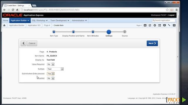 Oracle APEX - Creating Your First Item on a Page смотреть онлайн