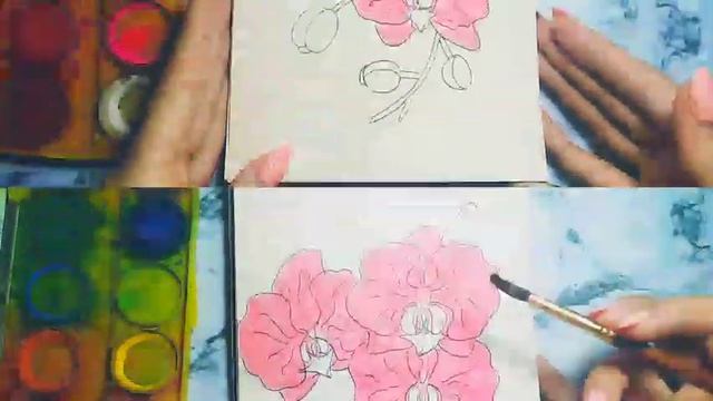 ?КАК НАРИСОВАТЬ ОРХИДЕЮ?/РИСУЕМ ПОЭТАПНО ОРХИДЕЮ КАРАНДАШОМ /Pink Unikorn смотреть онлайн