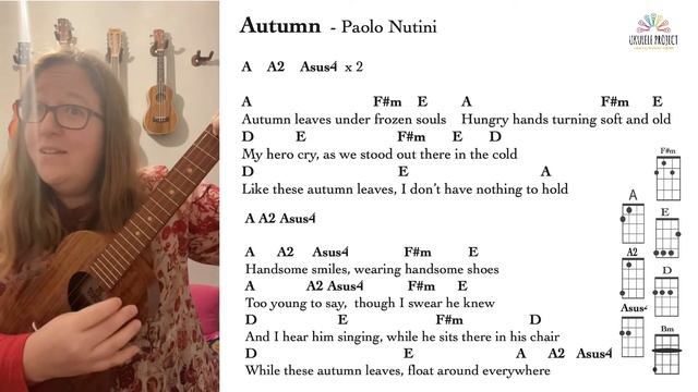 Autumn - Paolo Nutini #ukulele play along смотреть онлайн