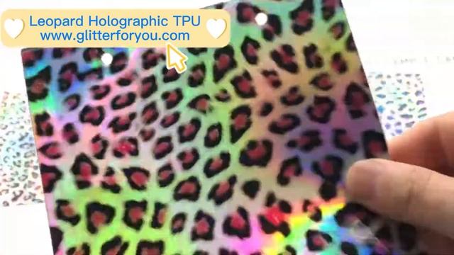 Holographic Faux Leather For Making Hair Bow Bag Craft DIY смотреть онлайн