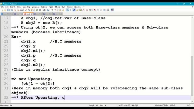86. UpCasting in Java-Classes || Type-Casting in Inheritance || Base class and Sub class смотреть онлайн