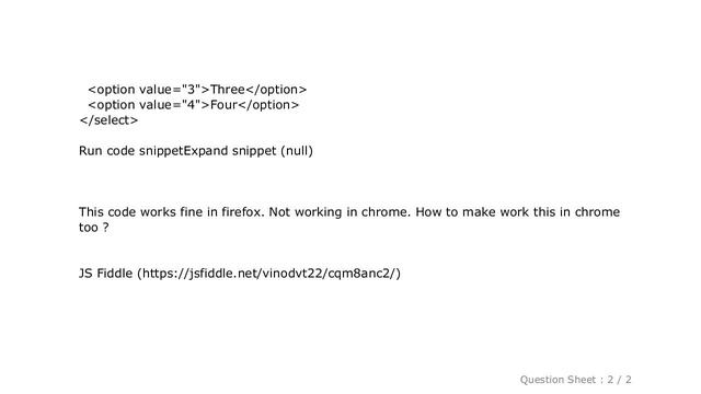 HTML : Border bottom for select box option not working on chrome смотреть онлайн
