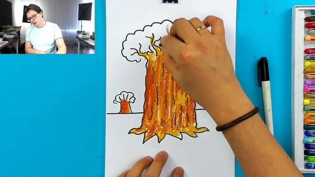 Рисуем БАОБАБ в книжке РыбаКит - уроки рисования смотреть онлайн
