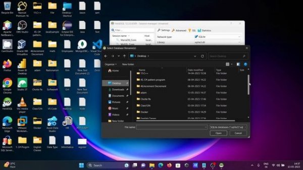 How to connect heidisql with sqlite