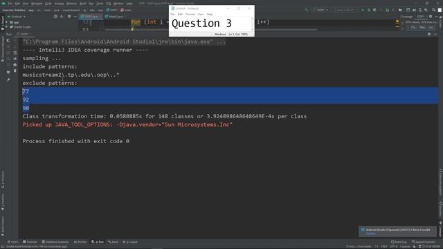 Sample Output for Java Exercise Assignment смотреть онлайн