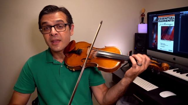 French Folk Song Violin Play Along. 3/4 Time and Slurs. Essential Elements for Strings I p.28-29 смотреть онлайн