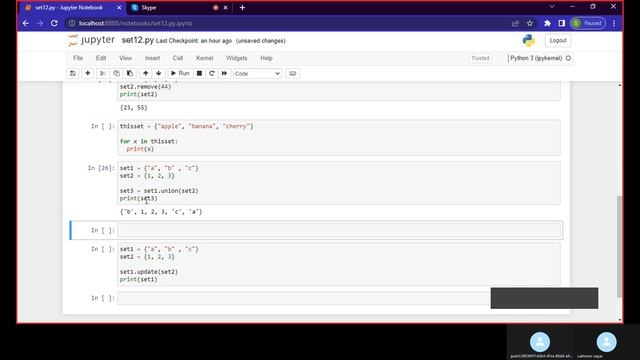 set in python union and update method tutorial #20 смотреть онлайн