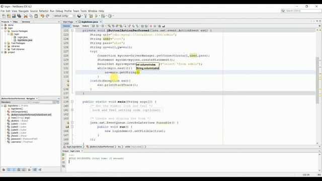Java Swing - Login Frame With MySQL Database Connectivity | Java GUI смотреть онлайн