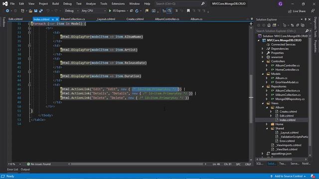 Crear CRUD Maestro/Detalle en MVC .NET Core y MongoDB смотреть онлайн