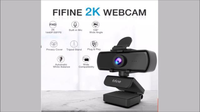 FIFINE 1440p Full HD PC Webcam with Microphone, tripod, for USB Webcam for Video Calling-K420 смотреть онлайн