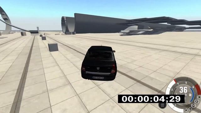 Dacia Logan VS Renault Megane (Сравнение машин в BeamNG Drive) смотреть онлайн