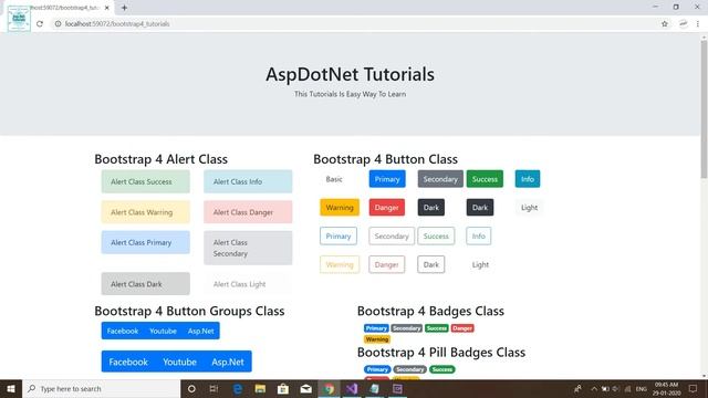 How to use bootstrap 4 navbar class in asp.net || visual studio 2019 #bootstrap 4 tutorials 18 смотреть онлайн
