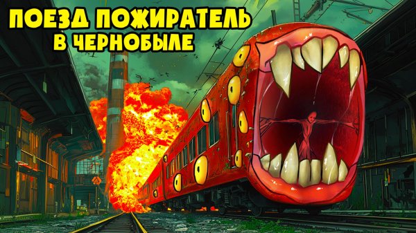 Мутация ПОЕЗДА ПОЖИРАТЕЛЯ в ЧЕРНОБЫЛЕ! (Анимация, Мультик, Мультфильм, Аниматор)
