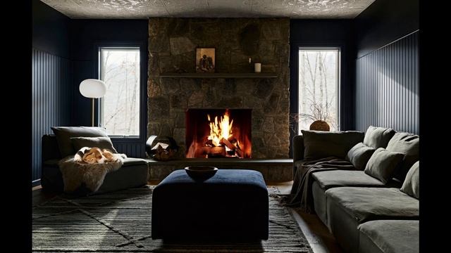 Fireplace, Relaxing, Piano, Full HD смотреть онлайн
