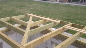 СТРОИМ ДОМ ИЗ ГАЗОБЕТОНА. Стропильная система вальмовой крыши с опиранием на балки. Часть 1.