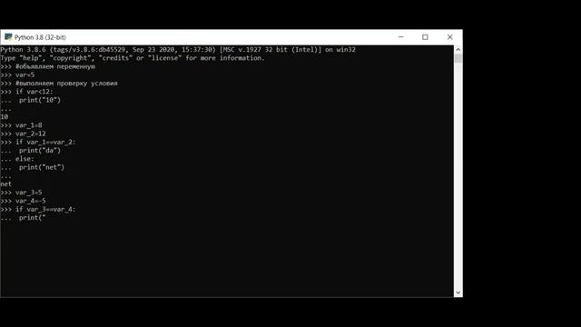 Python для чайников! Условные операторы if, else, elif смотреть онлайн