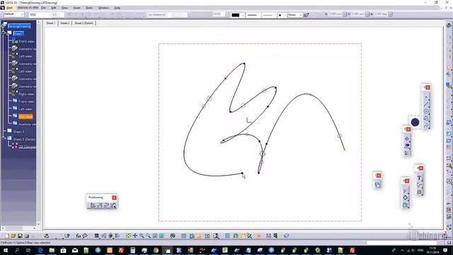 Get points on a curve in a CATIA V5 drawing (VBA) смотреть онлайн