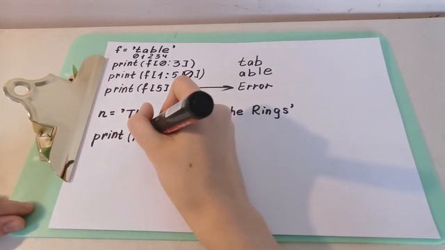 Cutting strings / slicing strings in Python: examples + exercises смотреть онлайн