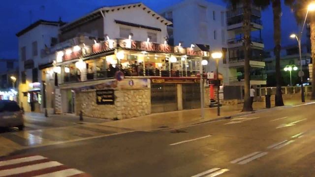 28.09.14 Испания. Салоу. Поездка из Порт Авентура в отель. Вид на магазины смотреть онлайн