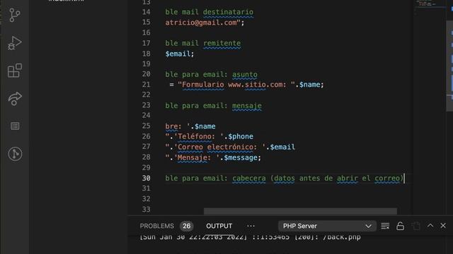 php 05 - enviar email смотреть онлайн