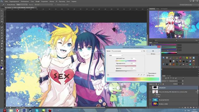 Speed Art by Red Rose | Труська и Чулка | Panty & Stocking | смотреть онлайн