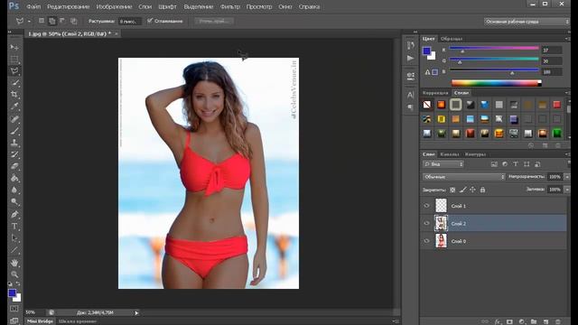 КАК СДЕЛАТЬ ЗАГАР У ФОТОШОПЕ | УРОКИ ФОТОШОПА смотреть онлайн
