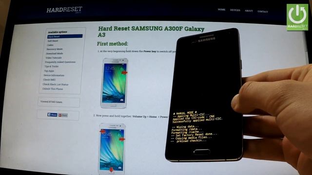 Hard Reset SAMSUNG A300F Galaxy A3 - Remove Pattern Lock by Recovery Mode смотреть онлайн