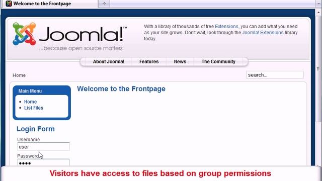 RSFiles! - Joomla! download manager Frontend overview смотреть онлайн