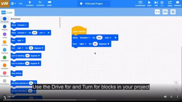 VEXcode VR   Coral Reef Lesson